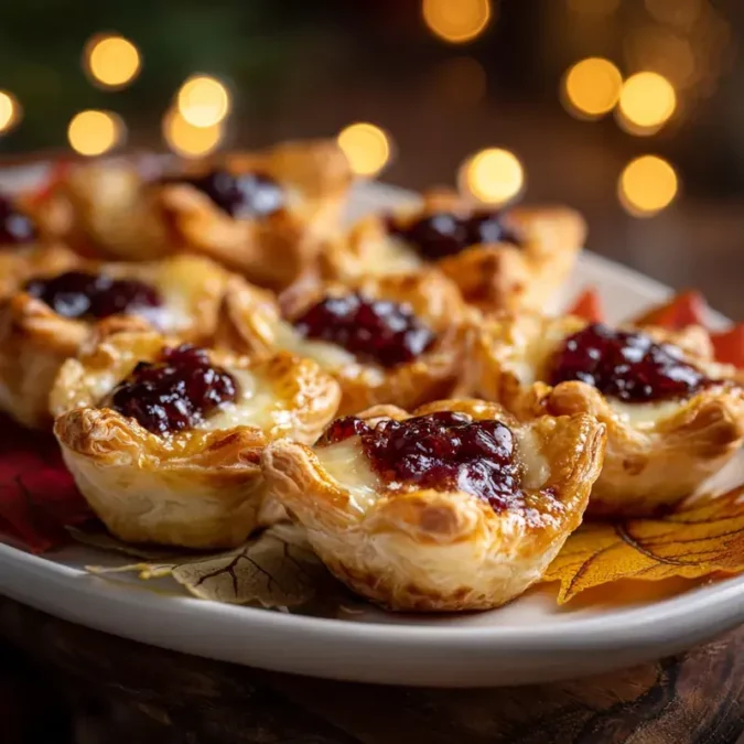 7 Thanksgiving Showstopper Recipes That'll Wow Your Guests 6 brie cranberry puff tarts in content