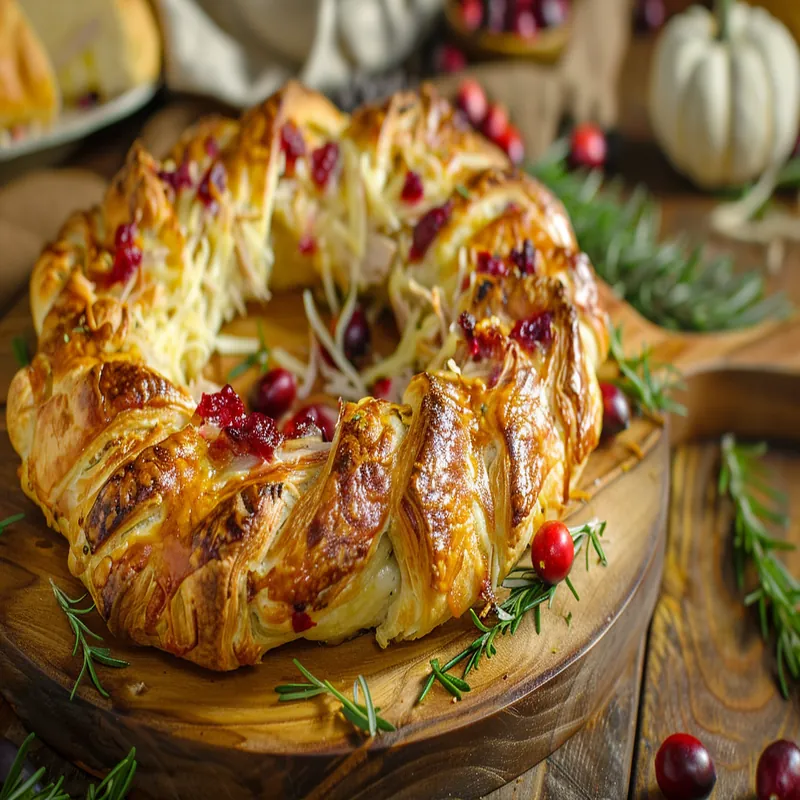 Turkey Cranberry Crescent Ring