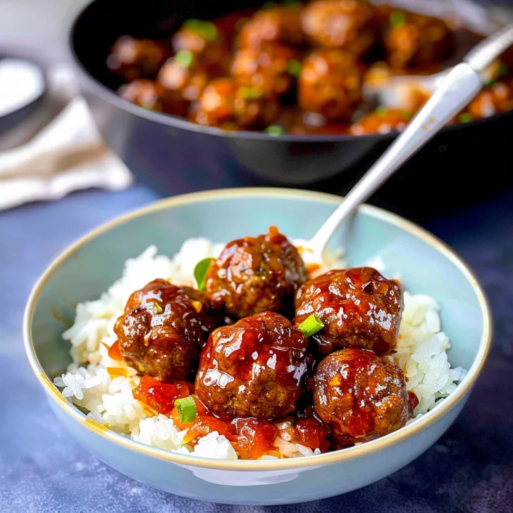 Easy Homemade Sweet and Sour Meatballs Recipe for Dinner